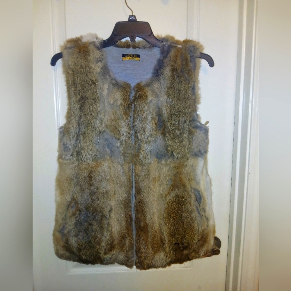 Genuin rabbit fur vest
